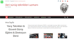 Desktop Screenshot of ilerisurusteknikleriuzmani.com